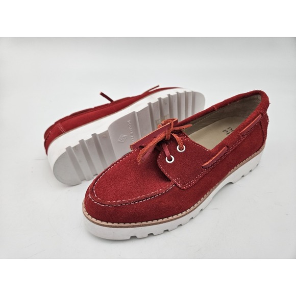 Donald Pliner Shoes - Donald Pliner Harlie02 Suede Lug Bottom Boat Shoe Women's 7 M